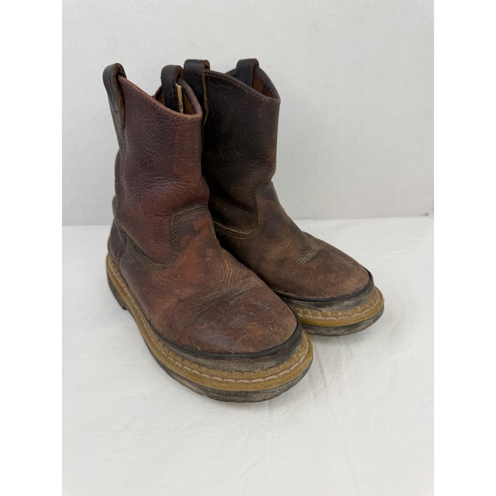 Georgia Boot‎ Kids Giant Wellington Brown Leather Work Boots Size 3M 5043858669